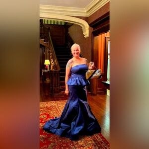 Striking-Stunning …Royal Blue cocktail or prom gown.